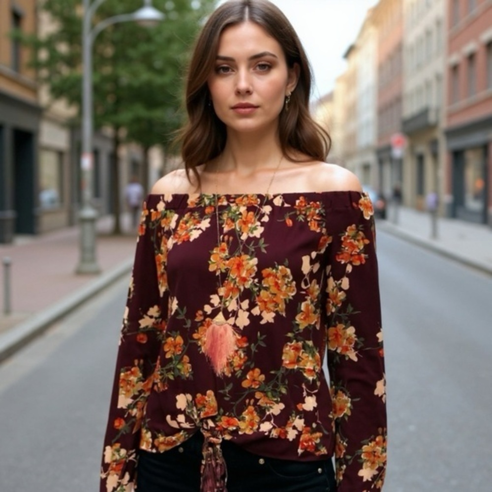 Off shoulder womens top